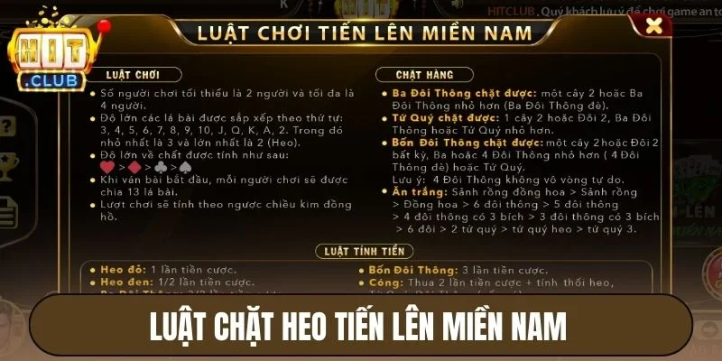 Luật chặt con 2 tiến lên miền Nam