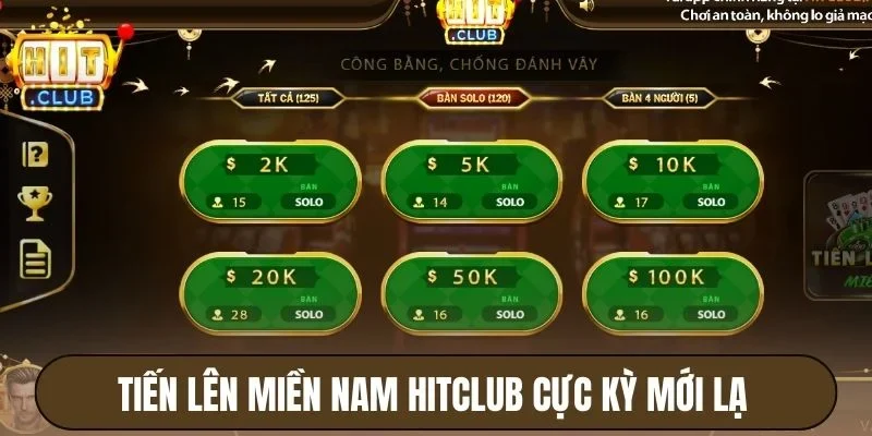 Tiến lên miền Nam Hitclub cực kỳ mới lạ